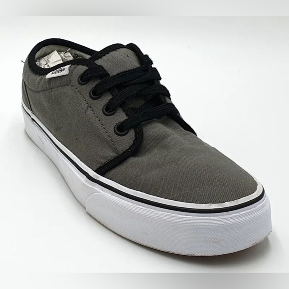 Vans Old Skool Low Canvas Trainers TB4R Grey/Black/White/US7 EUC - Picture 10 of 15